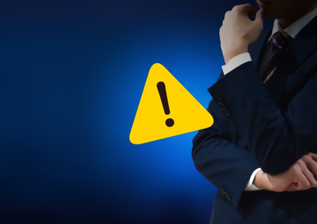 ビックリマークと男性