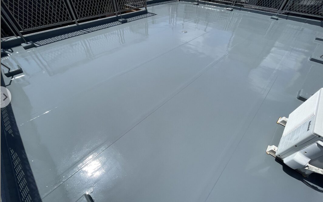 塗り替えした陸屋根