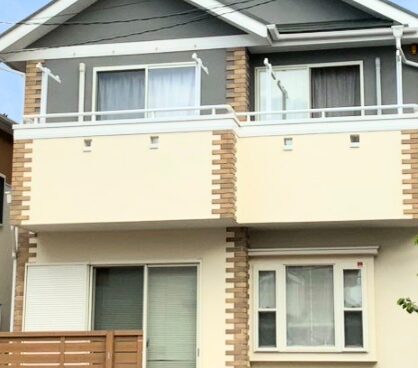 塗装工事をした家の外観